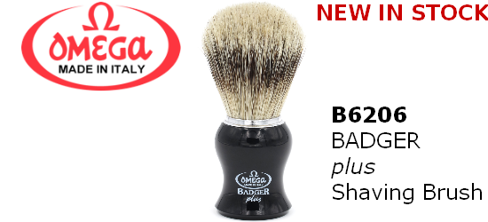 OMEGA B6206 Badger Plus Shaving Brush