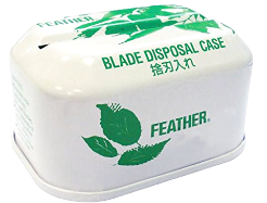 Feather Steel Blade Disposal Case/Tin