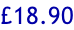 £18.90