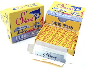 Shark Super Stainless Saloon (half) Razor Blades